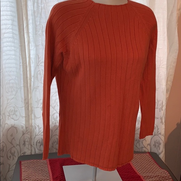 Pumpkin colour sweater mock neck - Picture 3 of 7